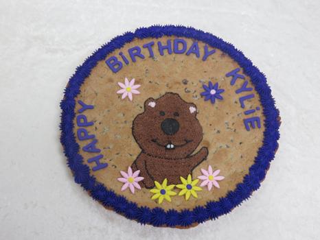 beaver cookie cake